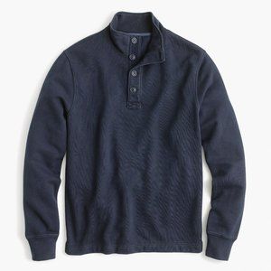 J. Crew French Terry Mockneck Pullover Sweatshirt